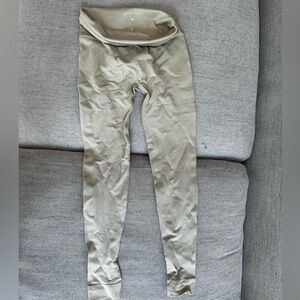 Set Active- seamless leggings size xs in taupe beige cream